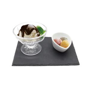 Homestead Tray with 2 Sauce Bowl Set Grey and Clear